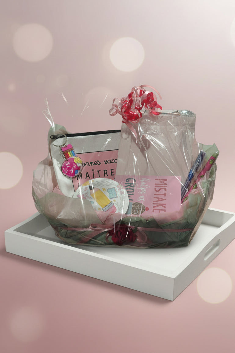 Coffret Cadeau Maîtresse - Thème École